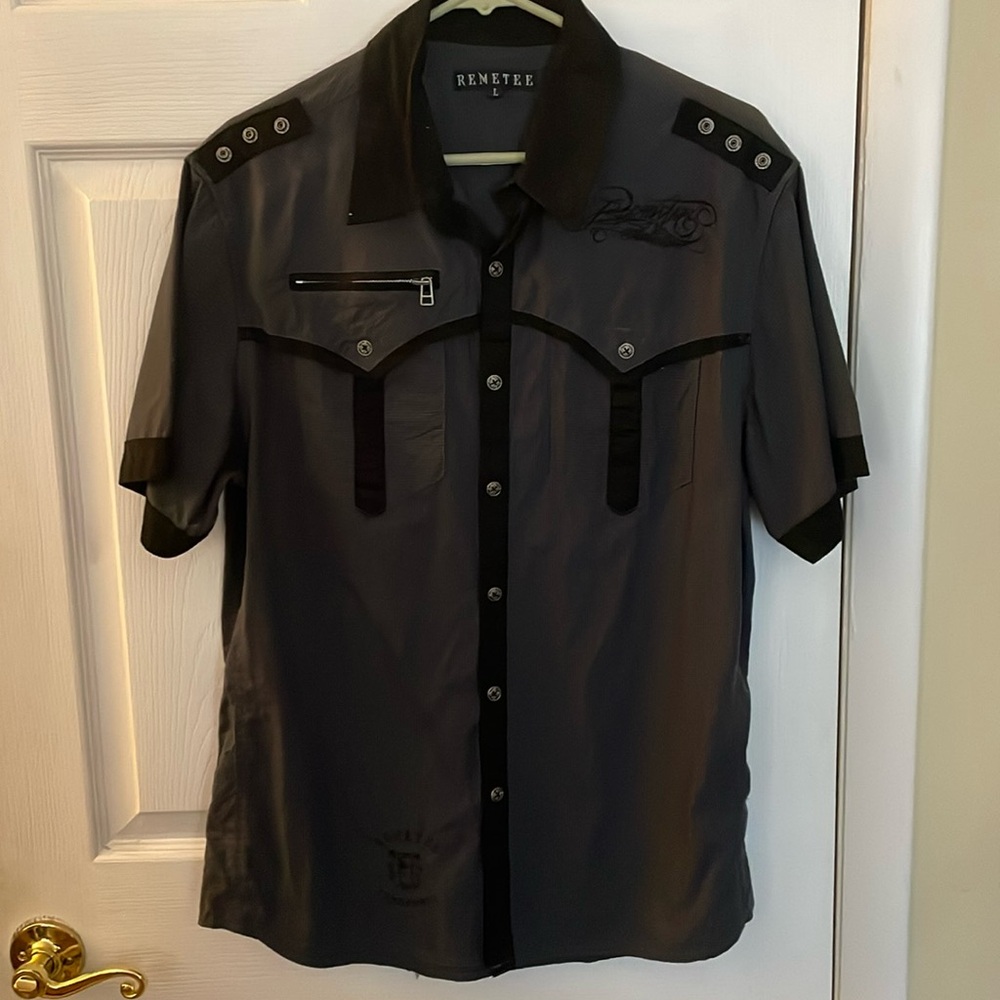 Remetee by Affliction Short Sleeve Button Up Shirt